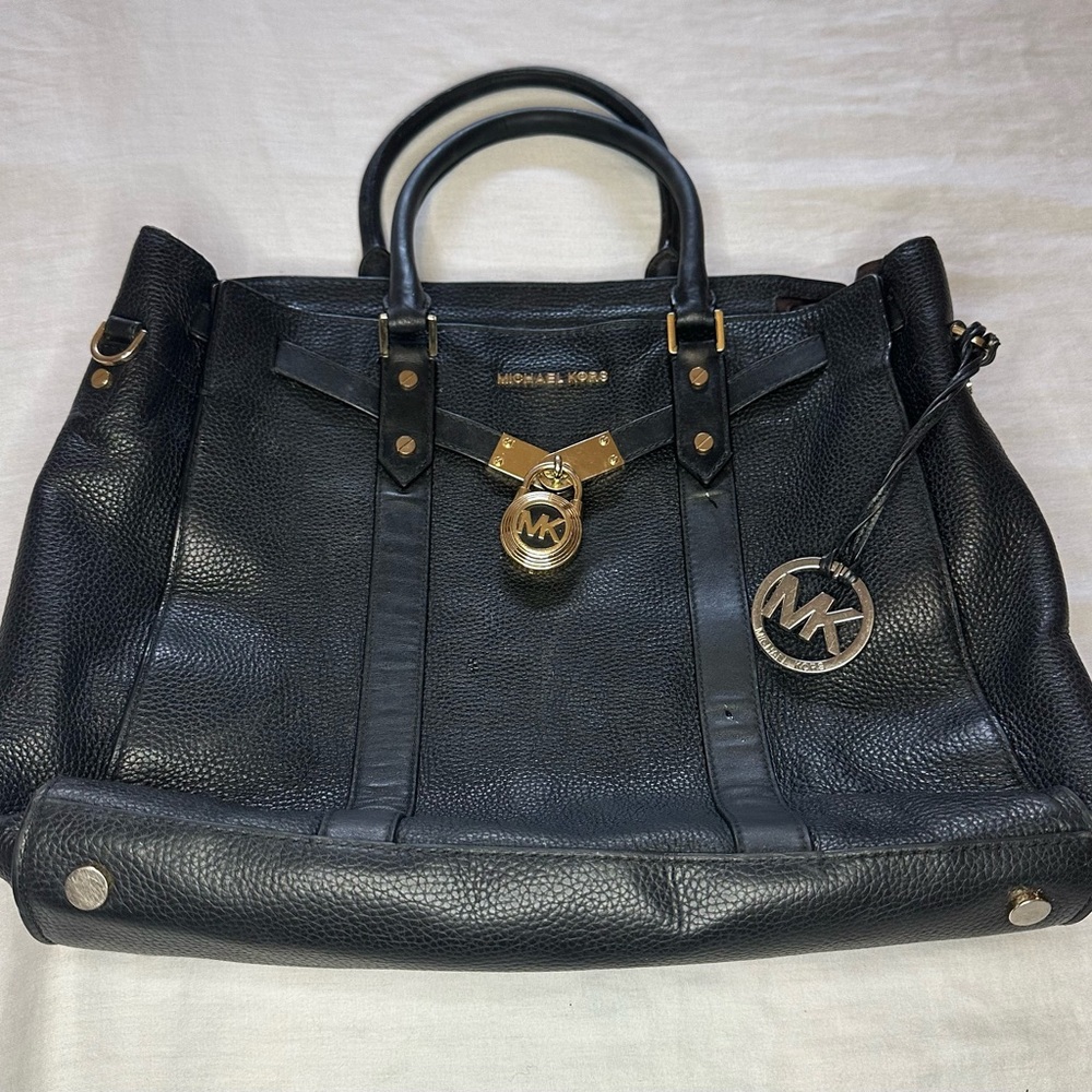 Micheal Kors Hamilton leather tote bag